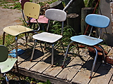 Alte Stühle in Camden